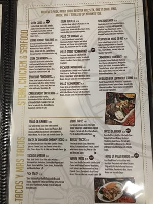 Menu photo 4 Villa Grande Mexican Restaurant Cross Roads, TX
