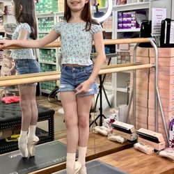 Dance Gear Etc - Dancer with new pointe shoes.
