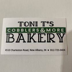 Toni T's Cobblers and More - Business label
