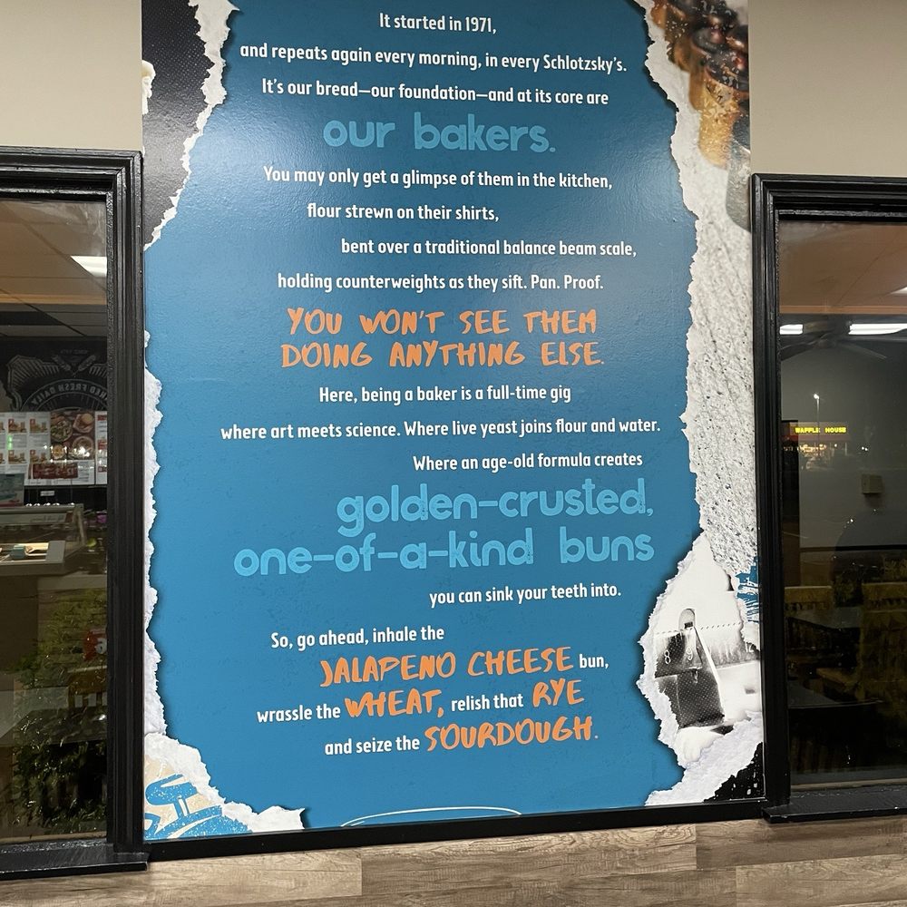 Schlotzsky's - No wonder why their pizzas & calzones taste so good at Schlotzsky's.  They start with a good foundation -- amazingly good bread! - Delis Near Me - Madison, Alabama
