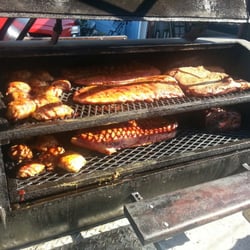 Tobys BBQ - Our pit cooking