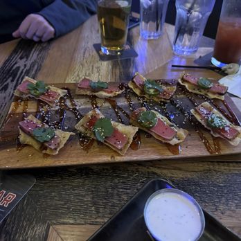 Sidecar Social - Ahi Tuna Nachos - Sports Bars Near Me - Addison, Texas Sidecar Social - Ahi Tuna Nachos - Sports Bars Near Me - Addison, Texas