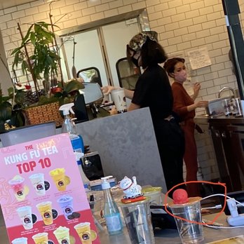 Kung Fu Tea - Bare feet in the kitchen - Bubble Tea Near Me - San Marcos, California