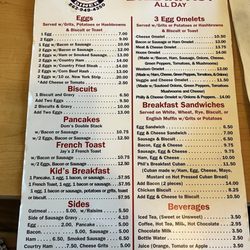 Mama D's On The Go - New State Road 60 Diner Menu