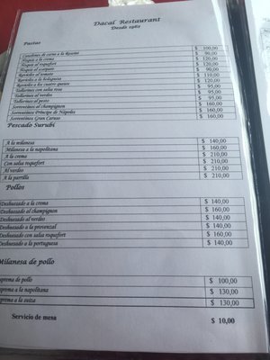Menu photo 1 Dacal Gualeguaychú, E