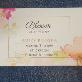 Bloom Wellness & Spa - Amazing massage therapist!! Highly recommend her for your we wellness needs. - Skin Care Near Me - Salinas, California