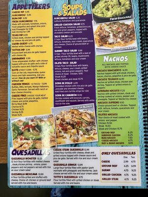 Menu photo 8 Tottos Mexican Restaurant Lancaster, SC