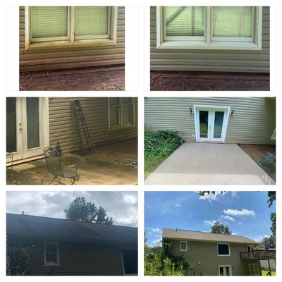 Roof and patio cleaning. - Roof and patio cleaning before and after. Roof and patio cleaning. - Roof and patio cleaning before and after.