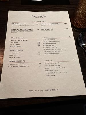 Menu photo 1 Fire Smoke Knoxville, TN