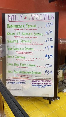 Menu photo 5 Juanito's Tacos Highland, CA