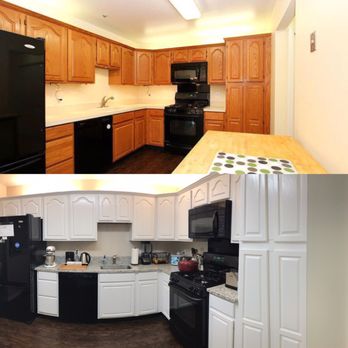 Homm Certified Painting Systems - Before/after Homm painted our kitchen cabinets and walls. We were so impressed! - Painters Near Me - Franconia, Virginia