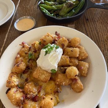 Spenard Roadhouse - Blistered shishitos and loaded tots - New American Near Me - Anchorage, Alaska Spenard Roadhouse - Blistered shishitos and loaded tots - New American Near Me - Anchorage, Alaska
