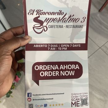 Rinconcito Superlatinos Cafeteria - Menu - Cuban Near Me - Homestead, Florida