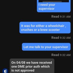Fedex Ground - Proof my insurance turned down my DME so my order was a need and not just a want.