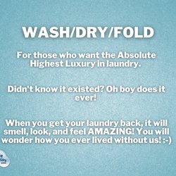 Life Without Laundry - Wash and Fold