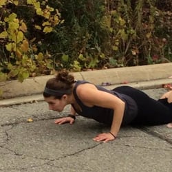 Fit-For-Life Personal Training - Just getting some push-ups in during my outdoor bootcamp class ;)