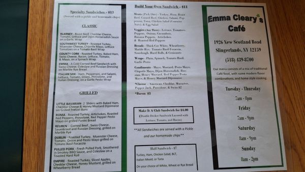 Menu photo 3 Emma Cleary's Coffee & Dessert Slingerlands, NY Menu photo 3 Emma Cleary's Coffee & Dessert Slingerlands, NY