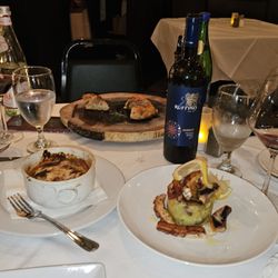 Noi Due Trattoria - Lasagna eggplant with Mediterranean octopus seared..