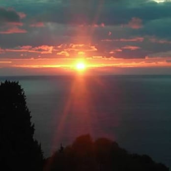 Hotel Villa Carlotta - Sunrise from apartment terrace - Hotels Near Me - Taormina, Maine