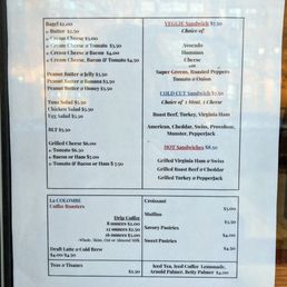 Current menu but also, buy the croissants!