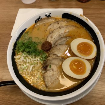 Ramen Danbo - Miso Rekka Ramen with egg and additional chashu - Ramen Near Me - Brooklyn, New York Ramen Danbo - Miso Rekka Ramen with egg and additional chashu - Ramen Near Me - Brooklyn, New York