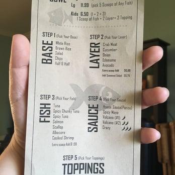 Poki Star - Menu as of 7/24/16 - Hawaiian Near Me - Huntington Beach, California Poki Star - Menu as of 7/24/16 - Hawaiian Near Me - Huntington Beach, California
