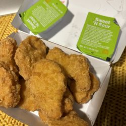 McDonald's - Hair had been put on the top right sauce.
