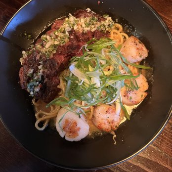 Blasteran - Garlic Noodles with Scallops and Steak - Asian Fusion Near Me - Culver City, California