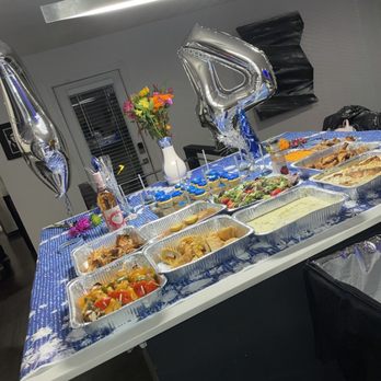 Premium Palate Catering - A private chef spread for birthday party! - Caterers Near Me
