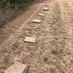 Westbrook Memorial Gardens - Handmade concrete markers.