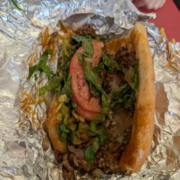 Chopped cheese sandwich.