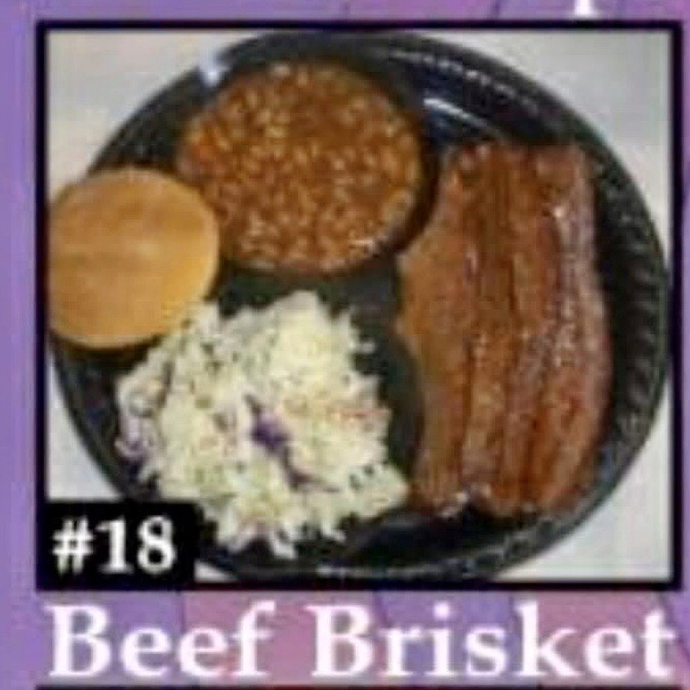 This was the menu photo showing sliced brisket and not chopped
