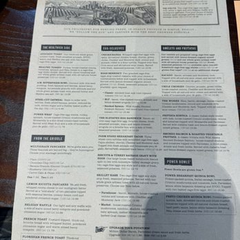 First Watch - Front of menu - Breakfast & Brunch Near Me - Doral, Florida