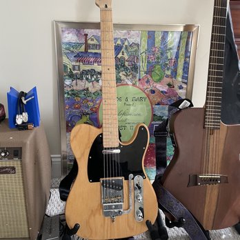Third Floor Guitars - Telecaster assembled by Dom. Can't wait to bring him the nylon-electric on the right to him. - Musical Instrument Services Near Me - Malden, Massachusetts