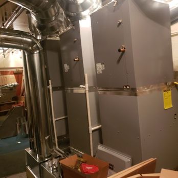 Hunter Heating & Cooling - Installation of 3# high efficiency gas furnaces and 3# 5 ton ac systems in wellsburg at library job - Heating & Air Conditioning/HVAC Near Me - Weirton, West Virginia Hunter Heating & Cooling - Installation of 3# high efficiency gas furnaces and 3# 5 ton ac systems in wellsburg at library job - Heating & Air Conditioning/HVAC Near Me - Weirton, West Virginia
