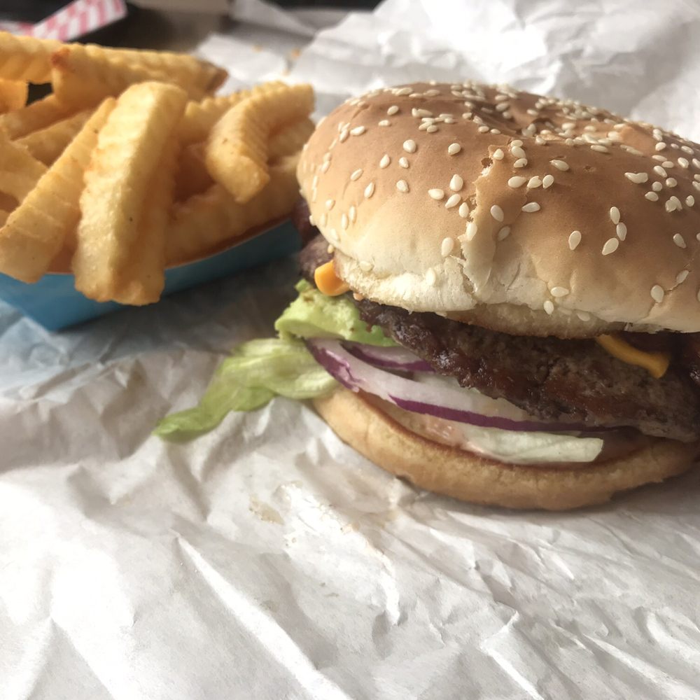 Burger Spot - Delicious Avocado Bacon Burger @ Burger Spot! Hubby tried the Western and said it was amazing. Definitely the type of burger joint we love! - Burgers Near Me - Tehachapi, California