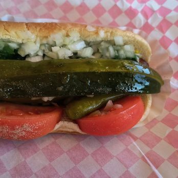 Teddy's Red Hots - Hot dog w/everything. - Hot Dogs Near Me - Downers Grove, Illinois Teddy's Red Hots - Hot dog w/everything. - Hot Dogs Near Me - Downers Grove, Illinois