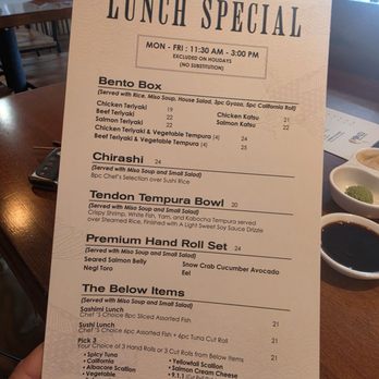 Ponzu Sushi Bar - Lunch specials - Sushi Bars Near Me - Santa Ana, California