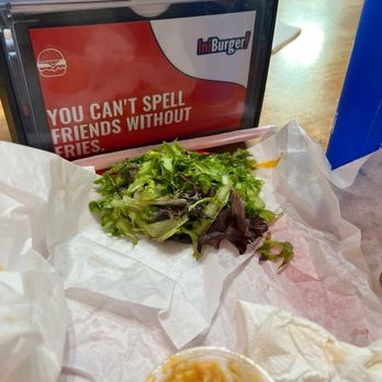 iniBurger - This is Spring mix not lettuces as menu says. - Burgers Near Me - Santa Clara, California