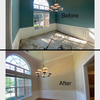 Chapman Property Solutions - the before and after of a house remodel - Painters Near Me
