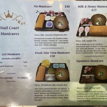 Nail Court - Manu/Spa Service List - Manicures - Nail Salons Near Me - Dallas, Texas Nail Court - Manu/Spa Service List - Manicures - Nail Salons Near Me - Dallas, Texas