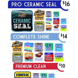 Check out our updated Laserwash packages!