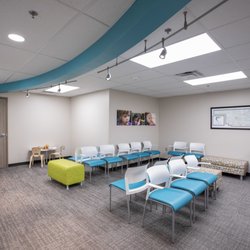 Hearts for Hearing - Waiting room at Hearts for Hearing's Tulsa clinic.
