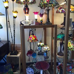 Exuberance - Stained glass lamps