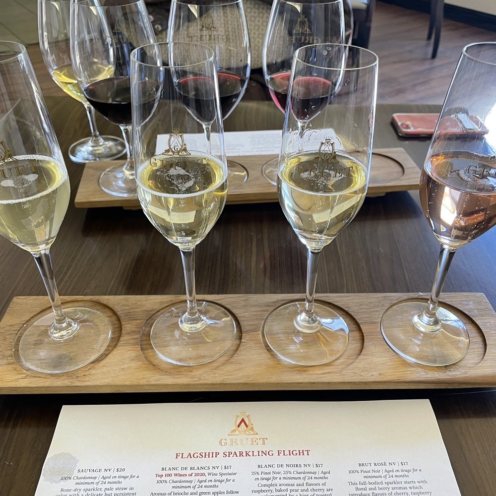 Gruet Winery - Sparkling flight - Wineries Near Me - Albuquerque, New Mexico Gruet Winery - Sparkling flight - Wineries Near Me - Albuquerque, New Mexico