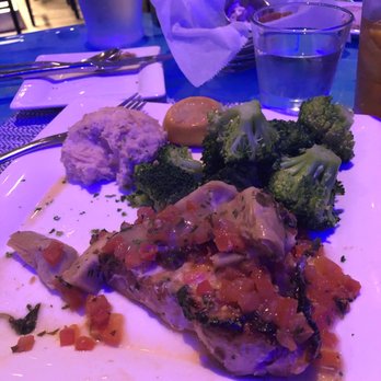 Deep Lagoon - Seafood Neapolitan served with potato and broccoli - Seafood Near Me - Naples, Florida