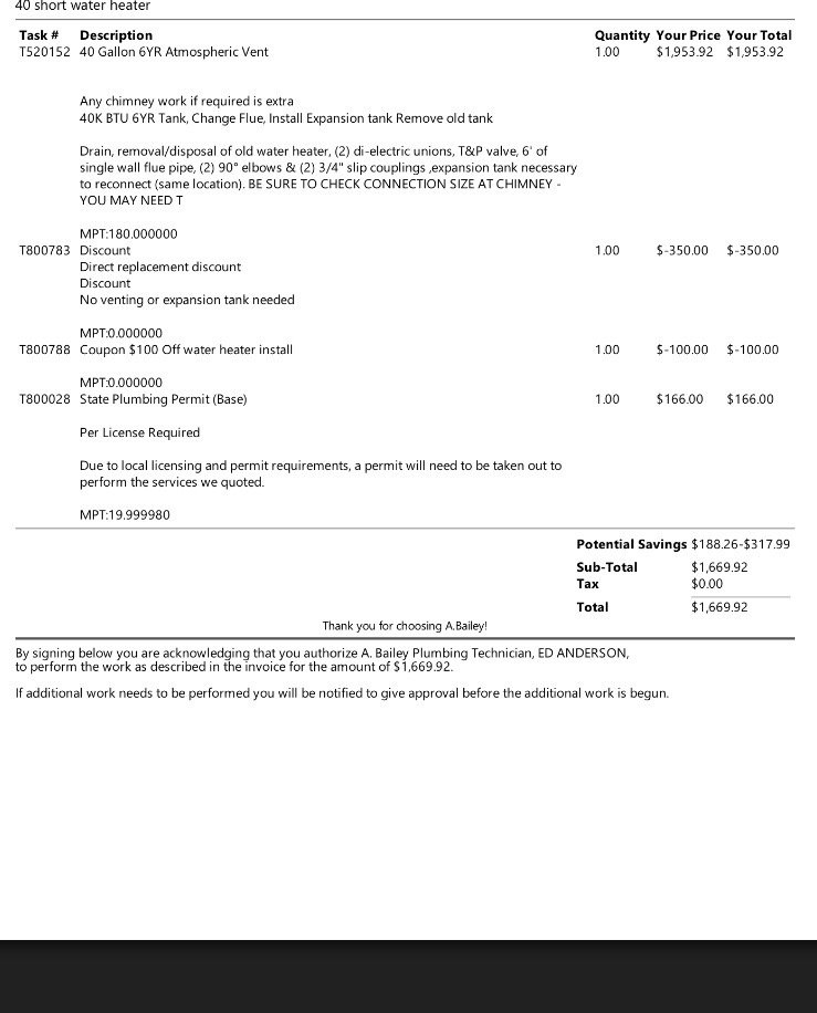 Slide of Bailey Plumbing Heating Cooling