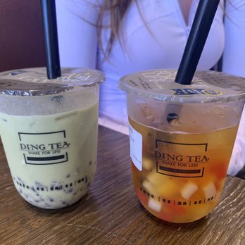 Ding Tea - Red bean matcha & pineapple green tea - Coffee & Tea Near Me - San Diego, California