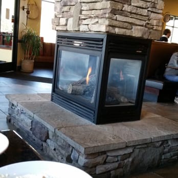 La Marsa - Brighton - Cozy fireplace in the middle of the restaurant - Middle Eastern Near Me - Brighton, Michigan