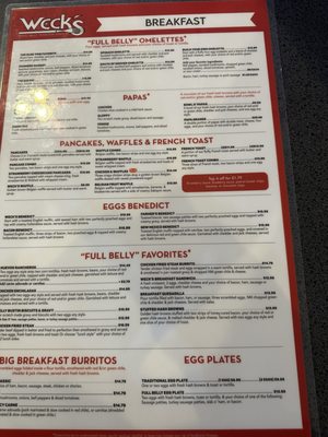 Menu photo 2 Weck's Los Lunas, NM